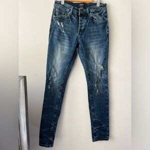BlueCarats Men’s Distress Skinny Jeans size 31